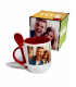Set de Taza Personalizada 13 oz con Cuchara + Caja MDF con Acrílico – Regalos Únicos y Personalizados